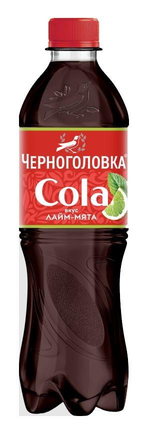 Напиток газированный Черноголовка кола лайм мята 500 мл., ПЭТ