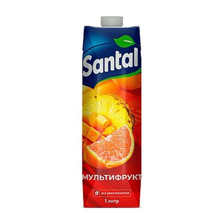 Нектар Santal мультифрукт 1 л.,тетра-пак