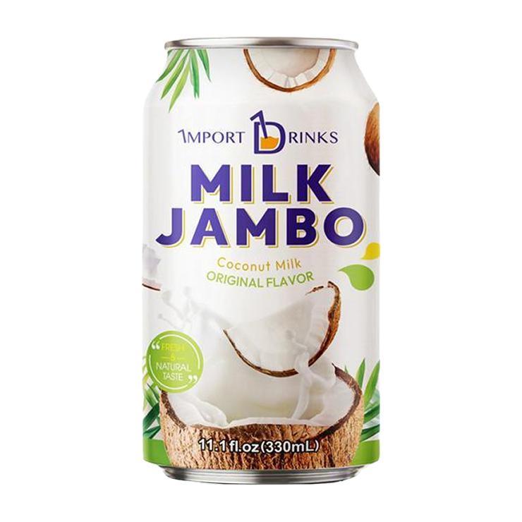 Напиток сокосодержащий MILK JAMBO кокосовое молоко оригинальный вкус кокоса 330 мл., ж/б