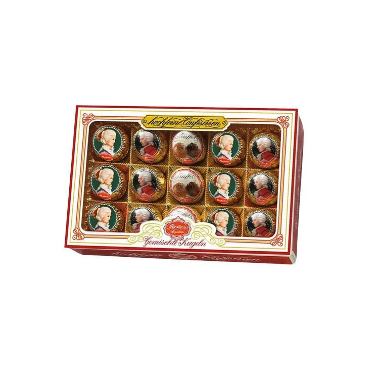 Конфеты REBER моцарт шоколадные ассорти 300 гр., картон