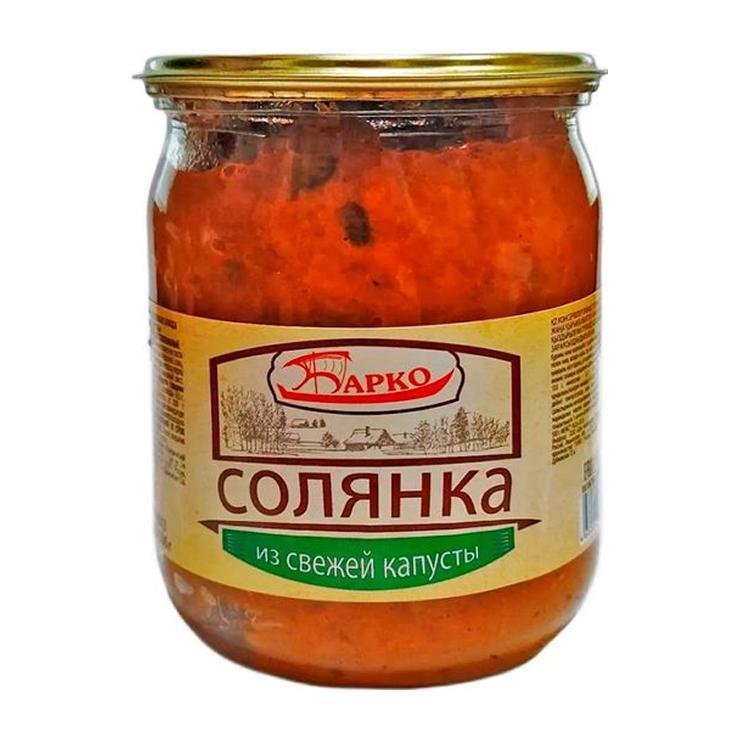Солянка Барко овощная из свежей капусты 500 гр., стекло