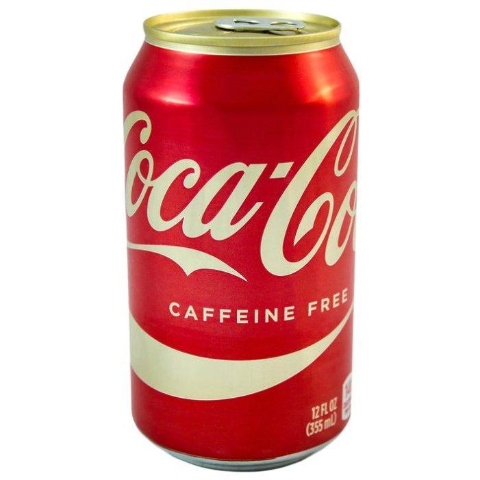 Напиток Coca-Cola газированный Caffeine Free, США, 350 мл., ж/б