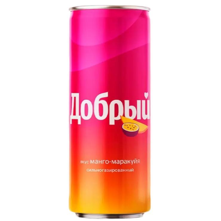 Напиток газированный Добрый манго маракуйя 330 мл., ж/б