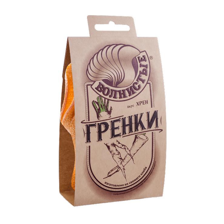 Гренки Волнистые хрен 75 гр., пакет