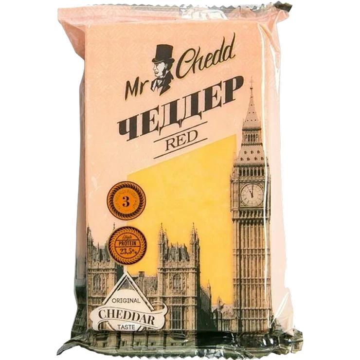 Сыр Mr.Chedd чеддер WHITE 50% 3 месяца выдержки 200 гр., флоу-пак
