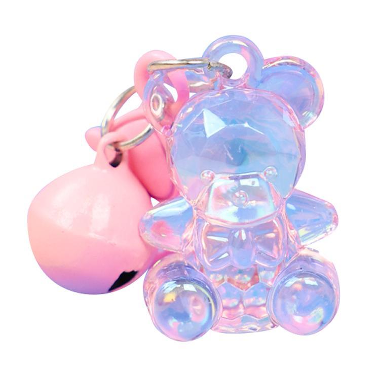 Брелок Crystal bear Q725-5 розовый, пакет