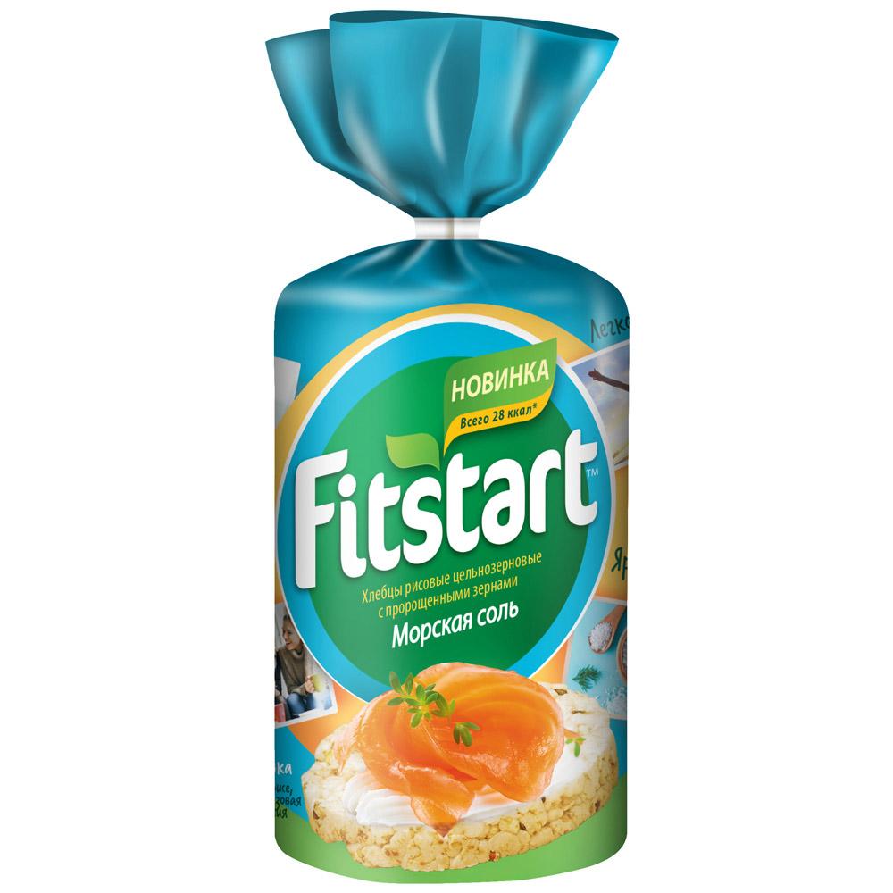 Хлебцы Fitstart Морская соль рисовые 90 гр., пакет