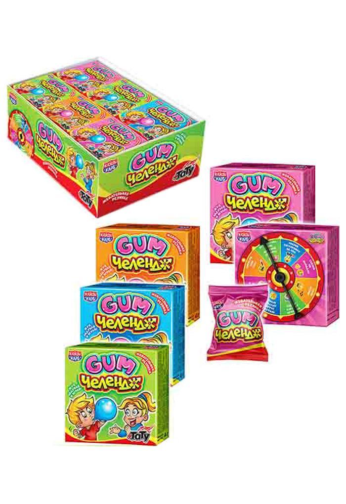 Резинка жевательная Канди Клаб Gum Челендж с татуировкой 4 гр., картон