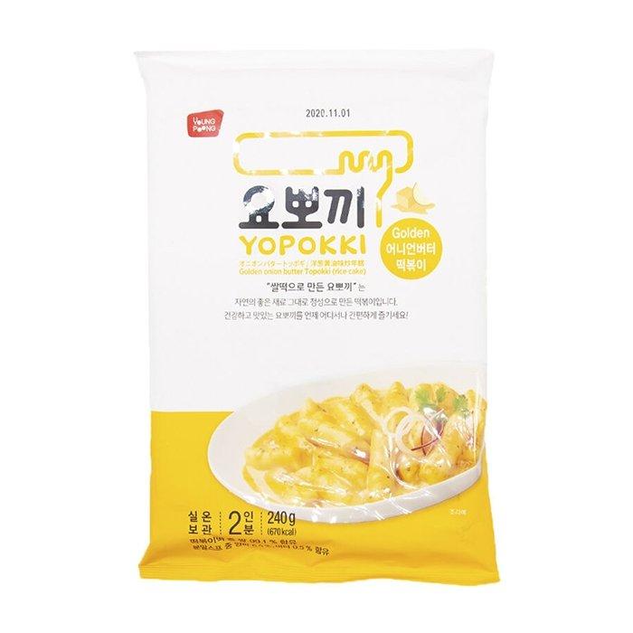 Рисовые клецки Yoppoki Golden Onion Butter 240 гр., флоу-пак