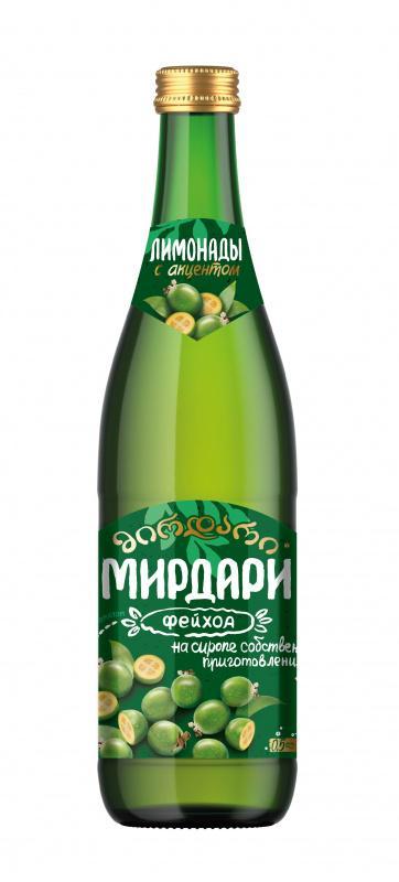 Напиток газированный Мирдари лимонад фейхоа 500 мл., стекло