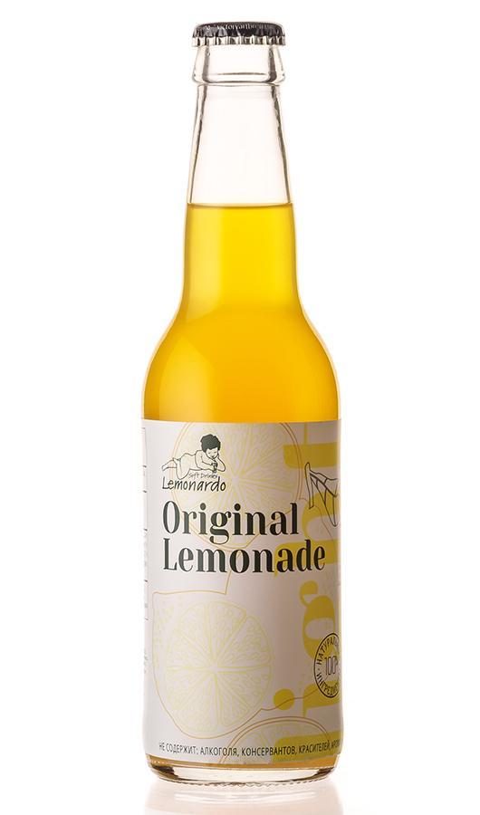 Лимонад Lemonardo Original Lemonade Light с маракуйей натуральный со стевией 330 мл., стекло