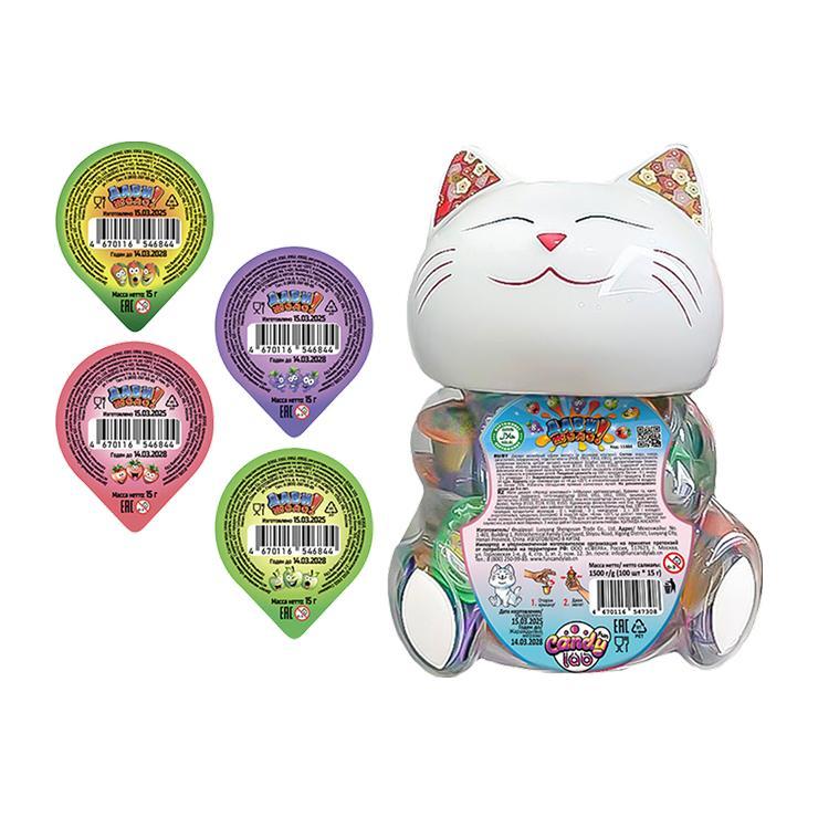 Десерт желейный Fun Candy Lab Дави желе! Котик 15 гр., пластик