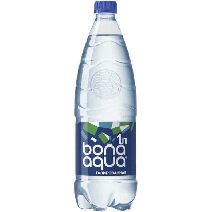Вода газированная Bona Aqua 1 л., ПЭТ