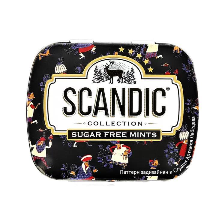 Конфеты освежающие Scandic Strawberry Mix 14 гр., ж/б