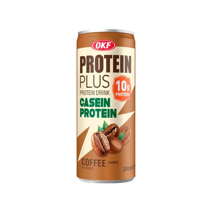 Напиток OKF Protein Plus Coffee протеиновый 240 мл., ж/б