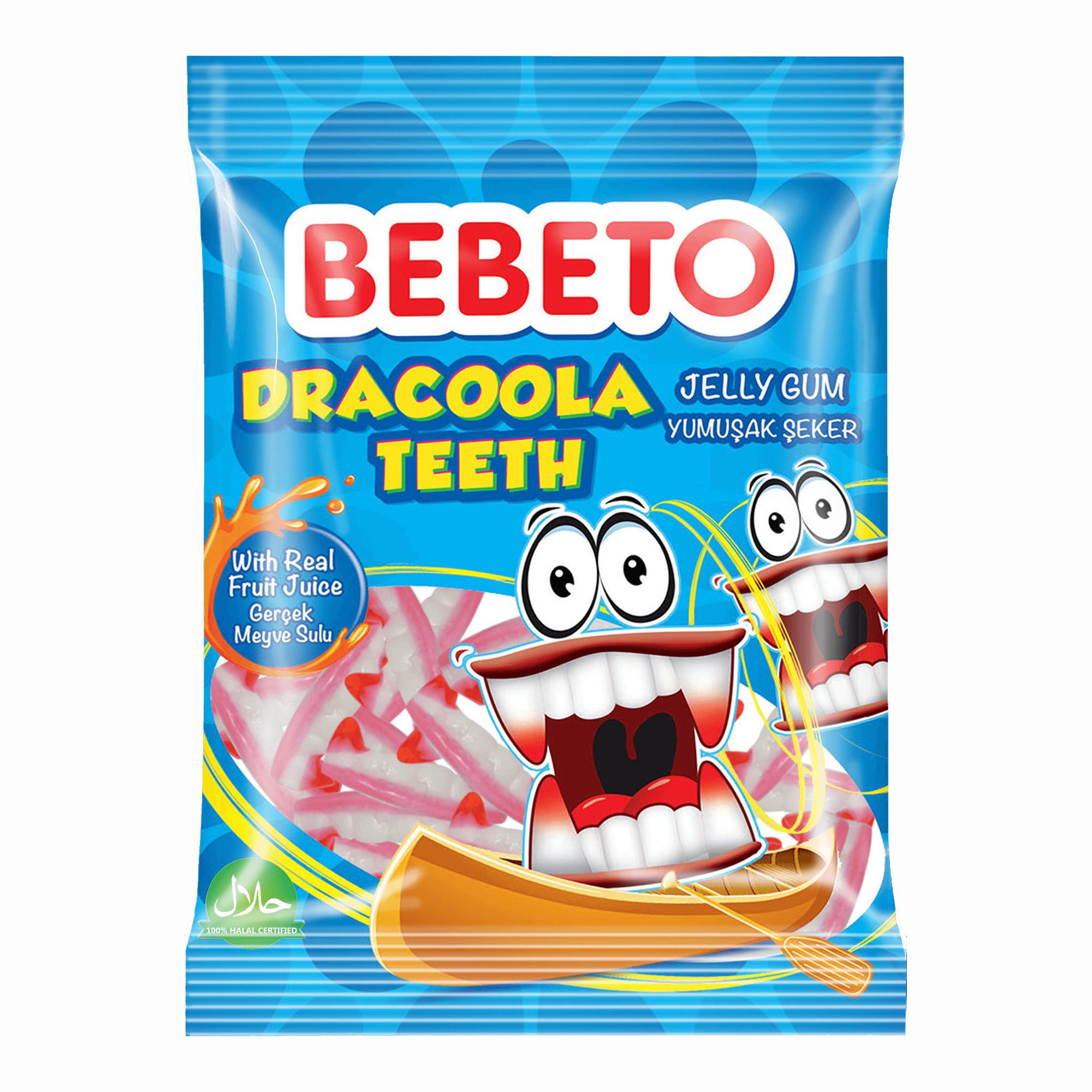 Жевательный мармелад Bebeto Dracoola Teeth 70 гр., флоу-пак