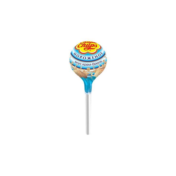 Карамель на палочке Chupa Chups со вкусом мороженого 12 гр., ПЭТ