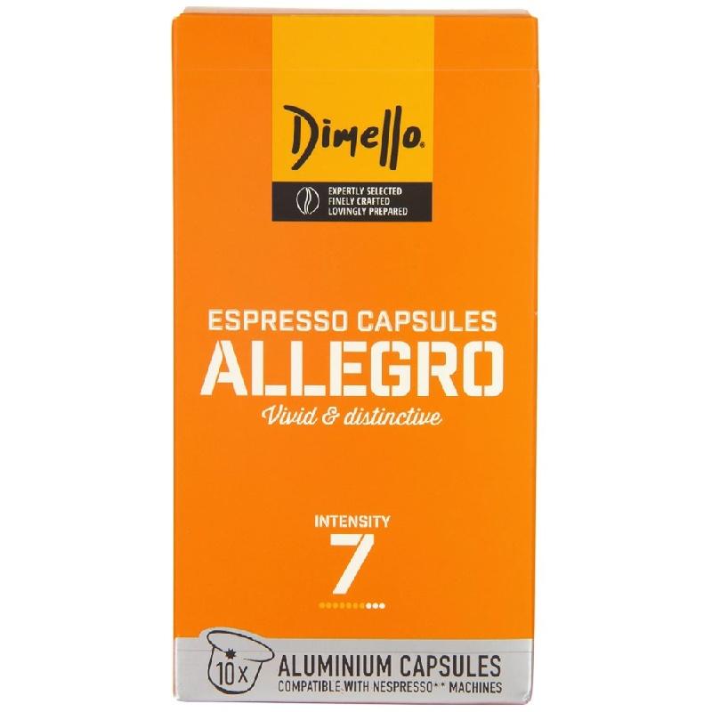 Кофе Dimello Allegro 7 в капсулах 10 штук 54 гр., картон