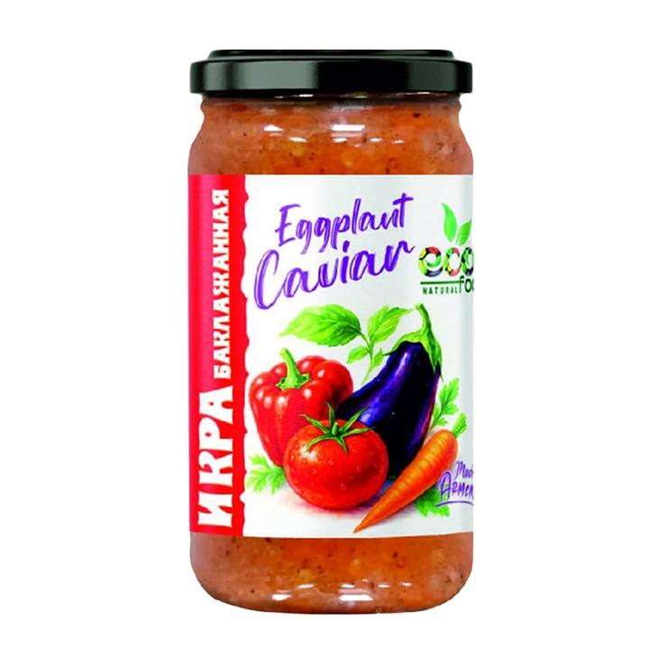 Икра ECOFOOD баклажанная 350 гр., стекло