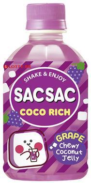 Напиток негазированный SAC SAC COCO RICH виноград с кусочками кокосового желе 280 мл., ПЭТ