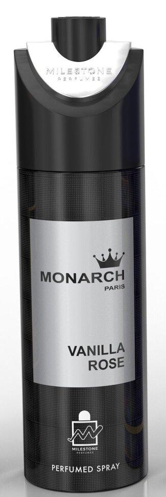 Дезодорант Milestone Monarch Paris Vanilla Rose парфюмированный 200 мл., флакон