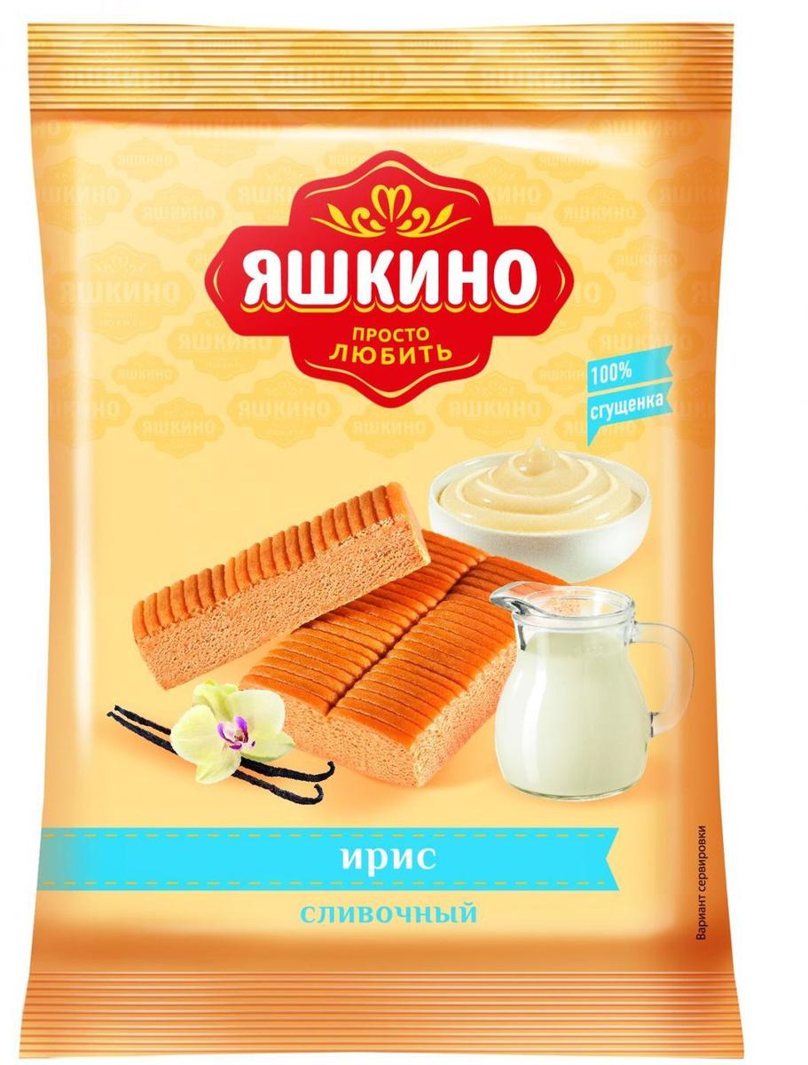 Ирис Яшкино тираженный сливочный, 140 гр., флоу-пак