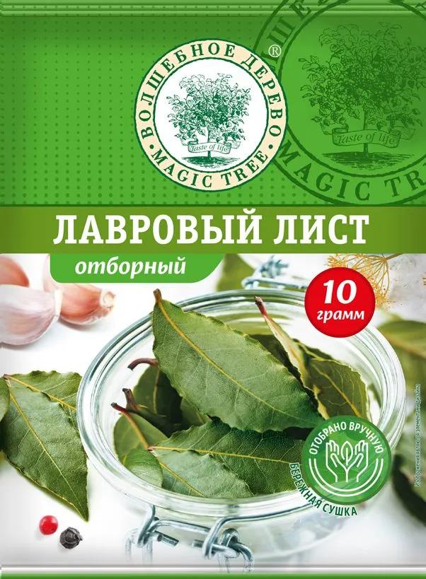 Лист лавровый Волшебное Дерево целый отборный 10 гр., саше