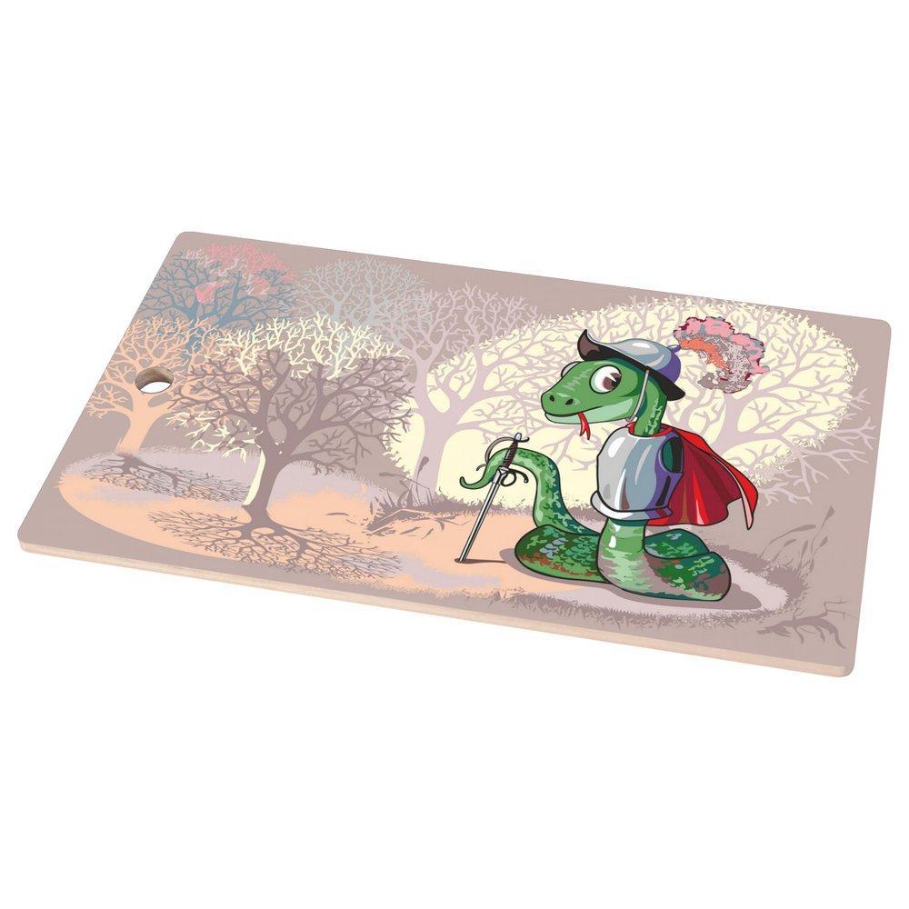 Доска разделочная Мультидом светский образ 29х17 см 4 дизайна, пакет