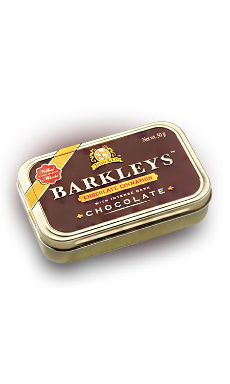 Конфеты Barkleys Mints леденцы Шоколад Корица, 50 гр., ж/б