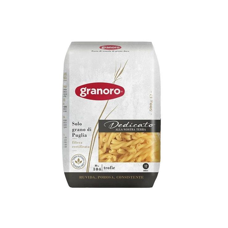 Макароны GranOro dedicato trofie № 104 из твердых сортов пшеницы 500 гр., флоу-пак