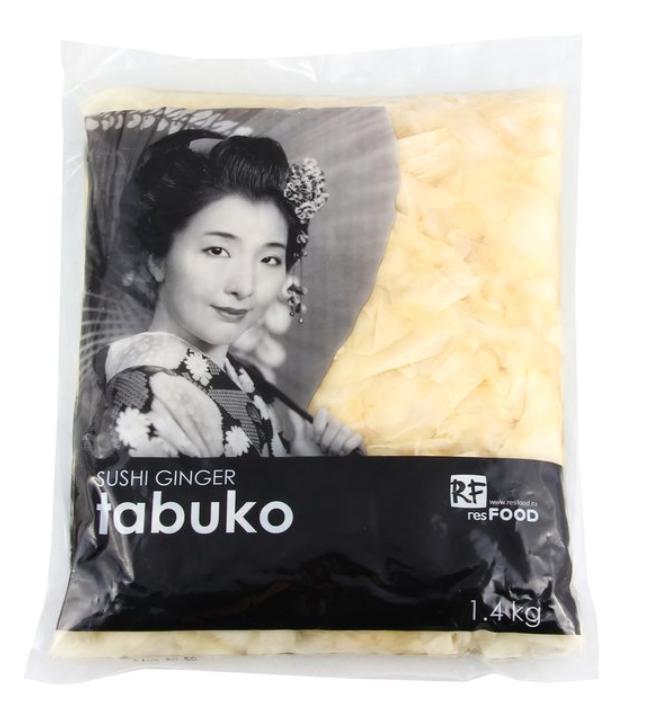 Имбирь Tabuko маринованный белый 1 кг., пакет