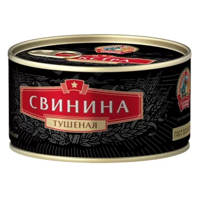Свинина тушеная Сохраним традиции высший сорт 325 гр., ж/б