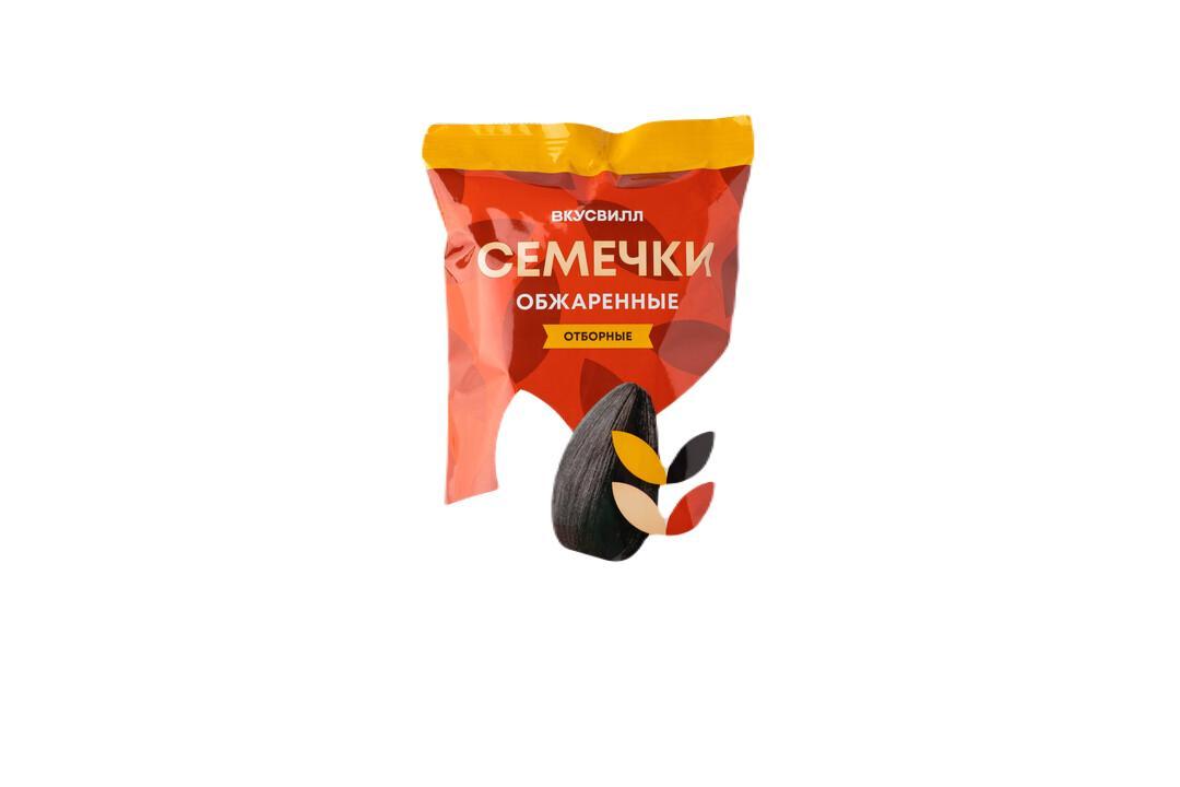 Семечки Вкусвилл обжаренные отборные, 200 гр., флоу-пак