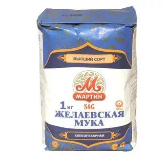 Мука Мартин Желаевская высший сорт, 1 кг., бумажная упаковка