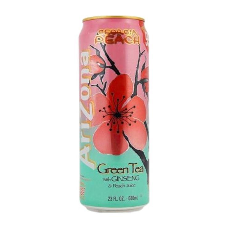 Чай холодный Arizona Green Tea with honey & peach 500 мл., ж/б