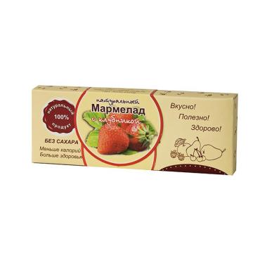 Натуральный мармелад с клубникой без сахара, МармеЛэнд, 140 гр., картон