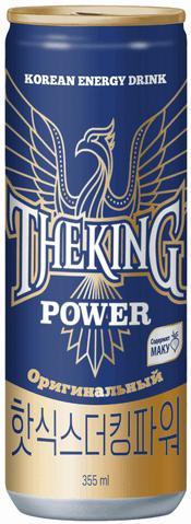 Напиток энергетический THE KING POWER безалкогольный газированный тонизирующий 355 мл., ж/б