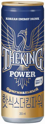 Напиток энергетический THE KING Power газированный тонизирующий 355 мл., ж/б