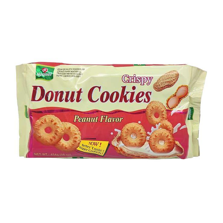 Печенье Huamei Donut Cookies арахис 454 гр., флоу-пак