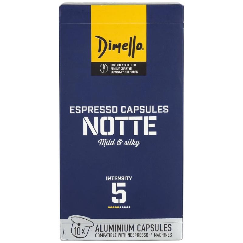 Кофе Dimello Notte 5 в капсулах 10 штук 52 гр., картон