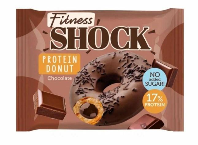 Кондитерское изделие FitnesSHOCK Донат с шоколадной начинкой 70 гр., флоу-пак