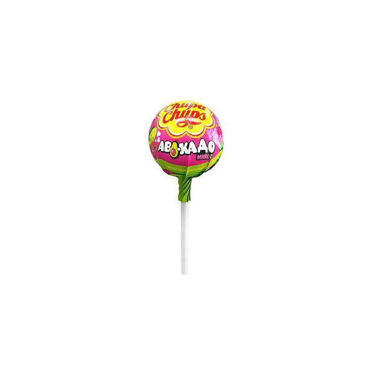 Карамель на палочке Chupa Chups авокадо микс 12 гр., обертка