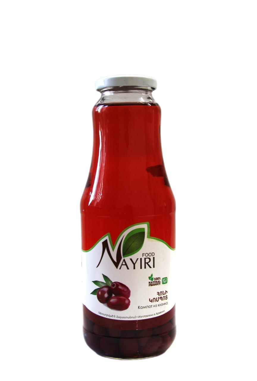 Компот Nayiri food из кизила 1 л., стекло