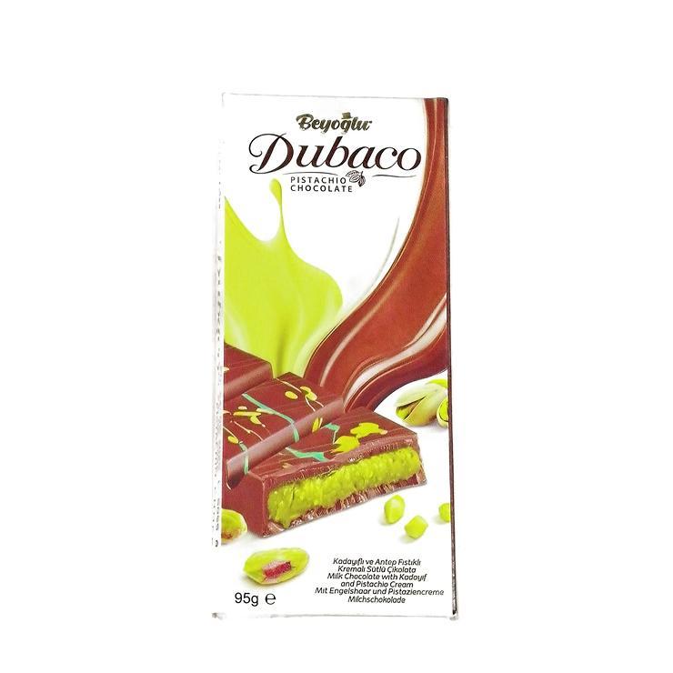Шоколад Dubaco с кадифом и фисташкой 95 гр., картон