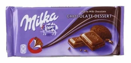 Шоколад Milka Chocolate Dessert 100 гр., флоу-пак