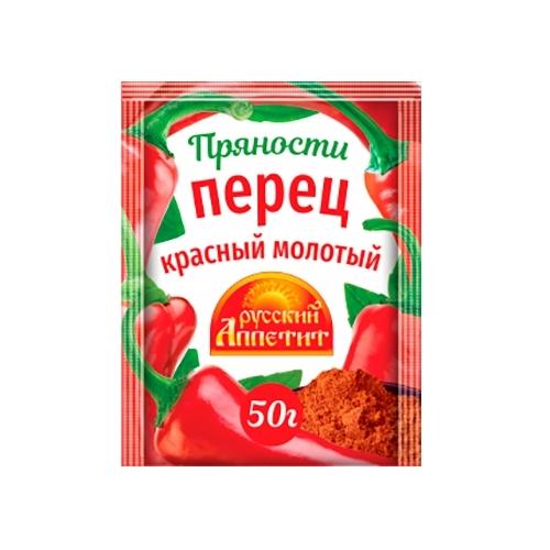 Приправа Русский аппетит красный перец молотый, 50 гр., бумага