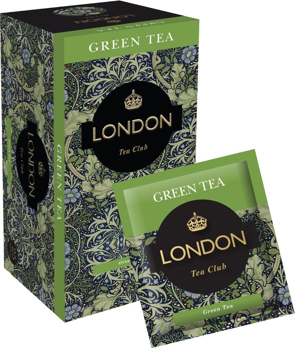 Чай London Tea Club Green, 25 пакетов, 50 гр., картон