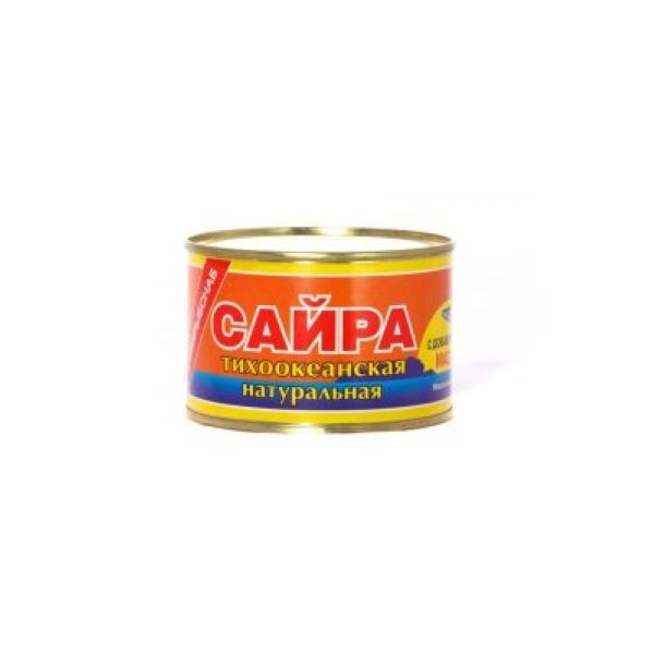 Сайра тихоокеанская Посейдон натуральная №6 230 гр., ж/б