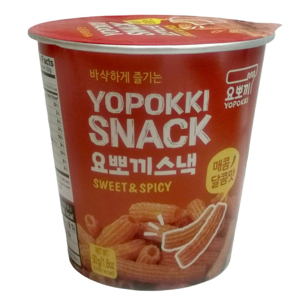 Снеки рисовые Yopokki сладко-острые 50 гр., картон