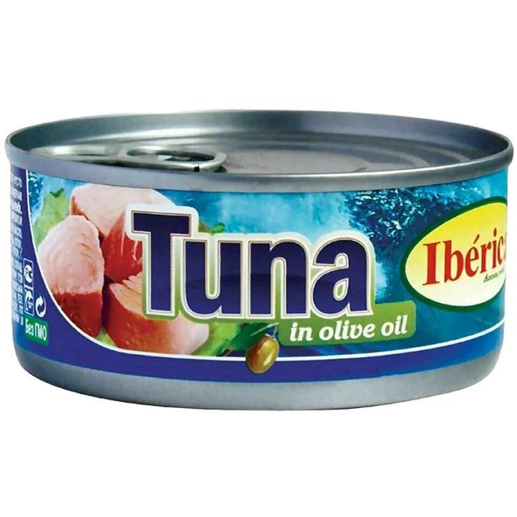 Тунец Iberica кусочки в оливковом масле 150 гр., ж/б